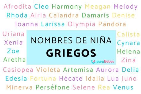 200 NOMBRES de niña GRIEGOS .